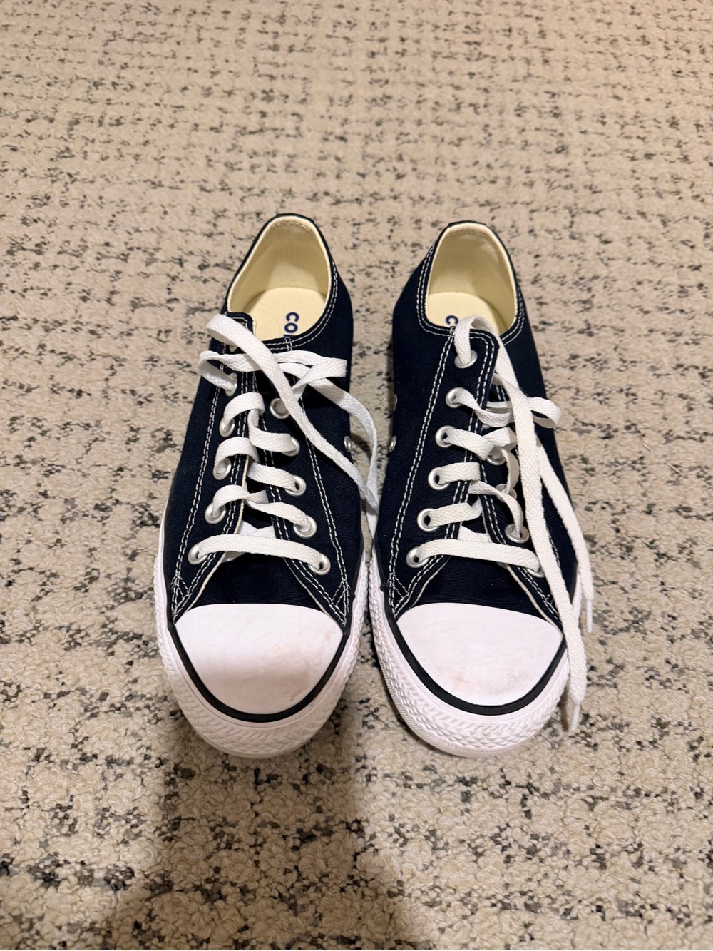 Converse women’s Low-Top Sneakers - Black & White 9.5